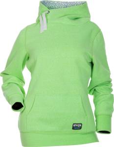 SIDE TIE HOODIE GREEN XS