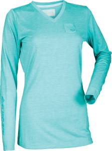 SIMPLE LONG SLEEVE TEE TEAL 2X