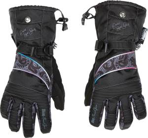 LACE GLOVES BLACK L