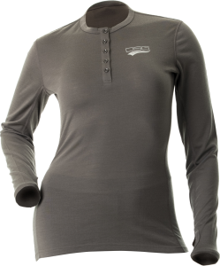 MERINO WOOL BASE LAYER SHIRT GREY 2X