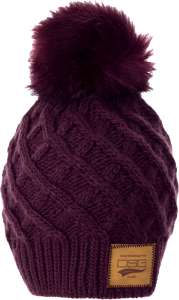 SOLID POM BEANIE MAROON