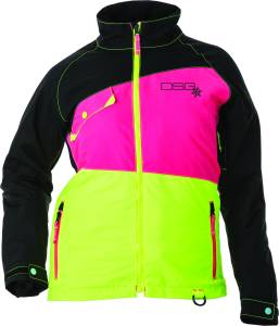 VERGE JACKET BLACK/PINK/YELLOW XS