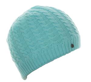 CABLE KNIT BEANIE AQUA O/S