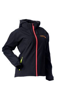 MALEA SOFTSHELL JACKET BLACK/NEON XS