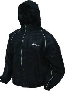 ROAD TOAD RAIN JACKET BLACK 2X