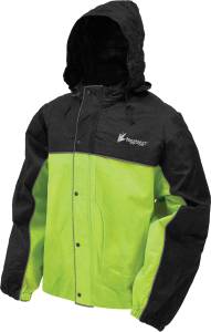 ROAD TOAD RAIN JACKET NEON GREEN/BLACK 2X