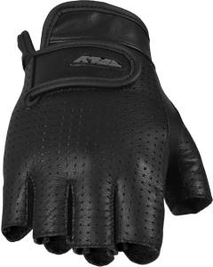 HALF-N-HALF FINGERLESS PERFORATED LEATHER GLOVES 2X