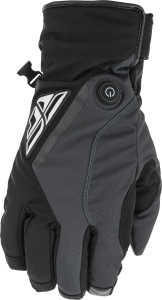 TITLE HEATED GLOVES BLACK/GREY XS