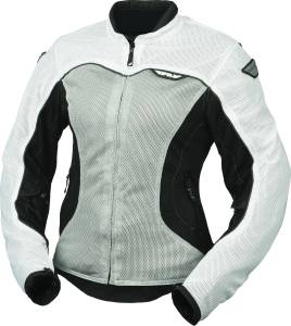 WOMEN'S FLUX AIR MESH JACKET WHITE/SILVER 2X