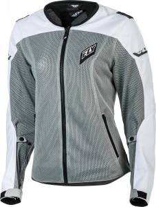 WOMEN'S FLUX AIR MESH JACKET WHITE/GREY 2X