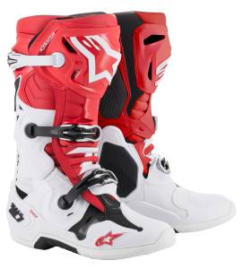 TECH 10 BOOTS RED/WHITE/BLACK SIZE 07