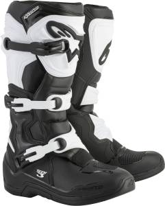 TECH 3 BOOTS BLACK/WHITE SZ 05