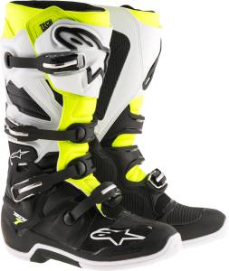 TECH 7 BOOTS BLACK/WHITE/YELLOW SZ 05