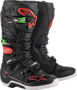 TECH 7 BOOTS BLACK/RED/GREEN SZ 05