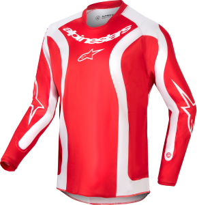 YOUTH RACER LURV JERSEY MARS RED/WHITE LG