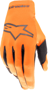 YOUTH RADAR GLOVES HOT ORANGE/BLACK YXS