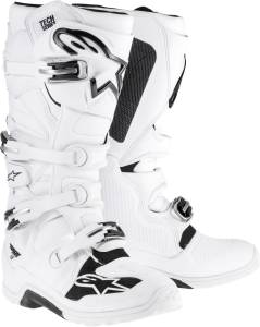 TECH 7 ENDURO BOOTS WHITE SZ 09