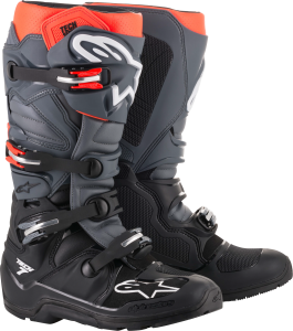 TECH 7 ENDURO BOOTS BLACK/GREY/RED SZ 06