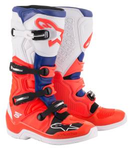 TECH 5 BOOTS RED/BLUE/WHITE SZ 05