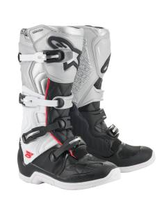 TECH 5 VICTORY 19 BOOTS BLACK/WHITE/SILVER SZ 08