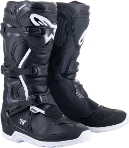 TECH 3 ENDURO WTRPRF BOOTS BLACK/WHITE SZ 5