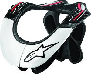 BNS PRO NECK SUPPORT BLACK/WHITE/RED XS-MD