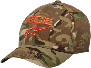 RIDE MULTICAM HAT GREEN/ORANGE LG/XL