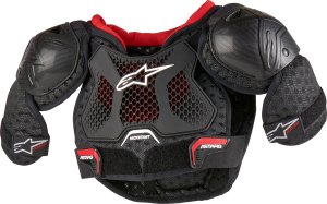 BIONIC ACTION KICKSTART CHEST GUARD BLACK/RED SZ 7/9