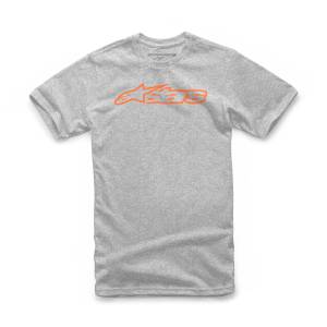 BLAZE TEE GREY HEATHER ORANGE 2X