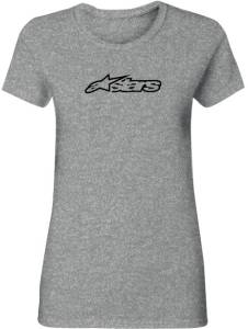 WOMENS BLAZE TEE GREY HEATHER 2X