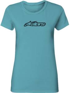 WOMENS BLAZE TEE TAHITI BLUE 2X