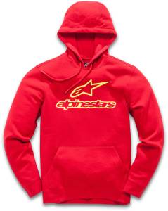 ALWAYS FLEECE HOODIE RED/YELLOW 2X