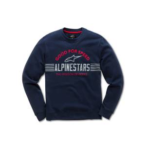 BARS FLEECE NAVY SM