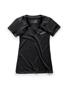 WOMEN'S AGELESS V-NECK TEE BLACK LG