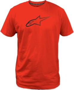 AGELESS TECH TEE RED/BLACK LG