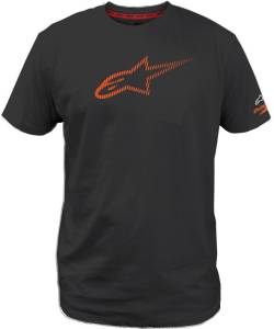 AGELESS TECH TEE BLACK/ORANGE 2XL