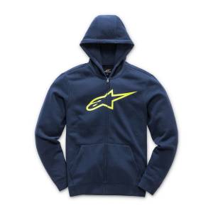 YOUTH AGELESS FLEECE NAVY/HI VIS YELLOW LG