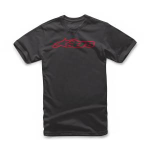 YOUTH BLAZE TEE BLACK/RED LG