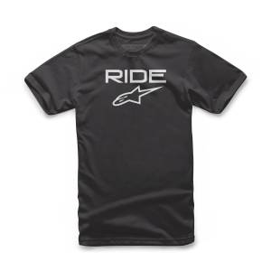 YOUTH RIDE 2.0 TEE BLACK/WHITE LG