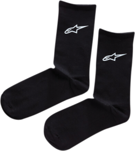 CREW SOCKS BLACK LG