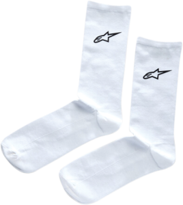 CREW SOCKS WHITE LG