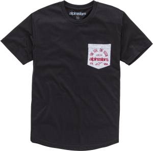 HEART PREM TEE BLACK LG