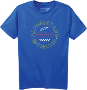 CIRCULAR TEE ROYAL BLUE LG