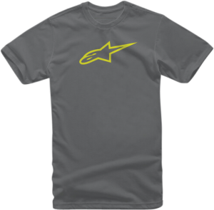 AGELESS TEE CHARCOAL/HI VIS YELLOW 2X