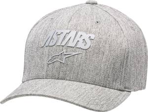 ANGLE REFLECT HAT GREY HEATHER SM/MD CURVED BILL