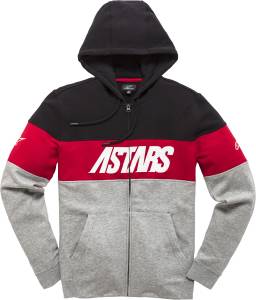 GRUPO ZIP HOODIE BLACK/GREY HEATHER SM