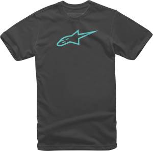 AGELESS TEE BLACK/TURQUOISE 2X