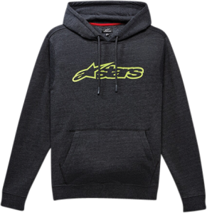 BLAZE PULLOVER HOODIE CHARCOAL HEATHER/GREEN 2X