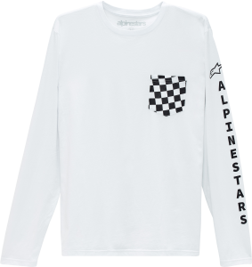 CHECK LS TEE WHITE 2X