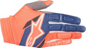 AVIATOR GLOVES ORANGE/BLUE 2X